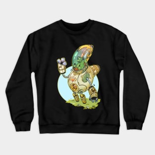 Enchanted frog king mecha Crewneck Sweatshirt